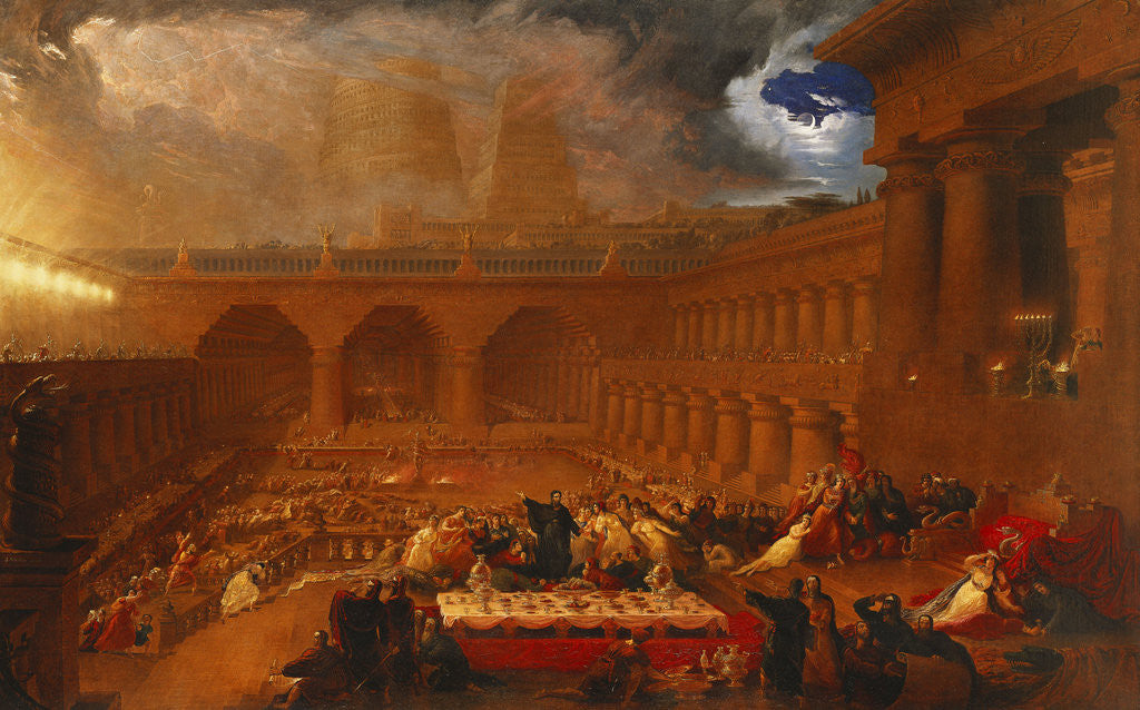 Detail of Belshazzar's Feast by John Martin