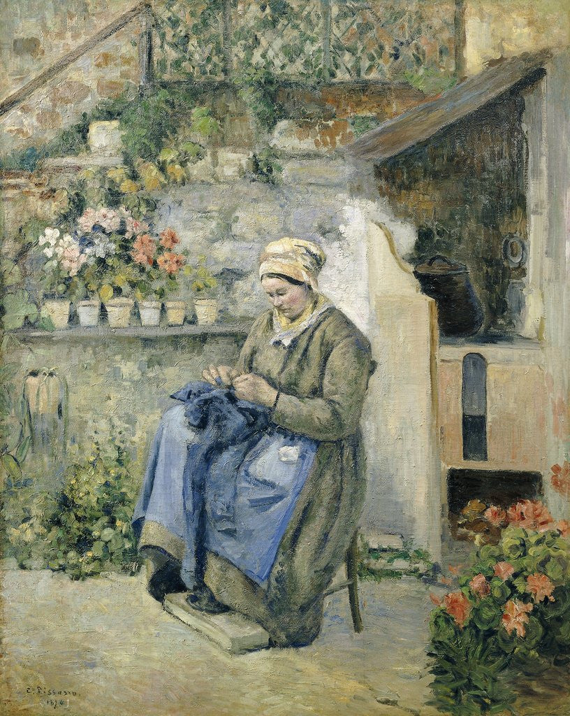 Detail of The Jolly Mother by Camillle Pissarro