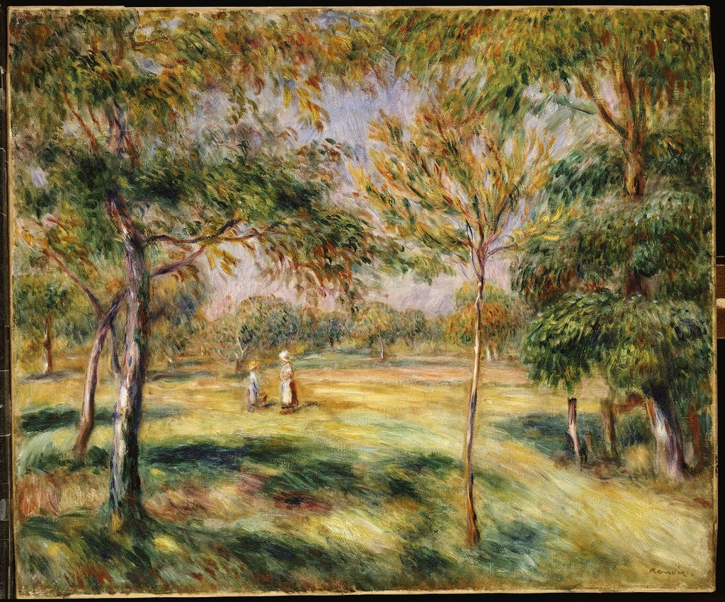 Detail of The Glade by Pierre-Auguste Renoir