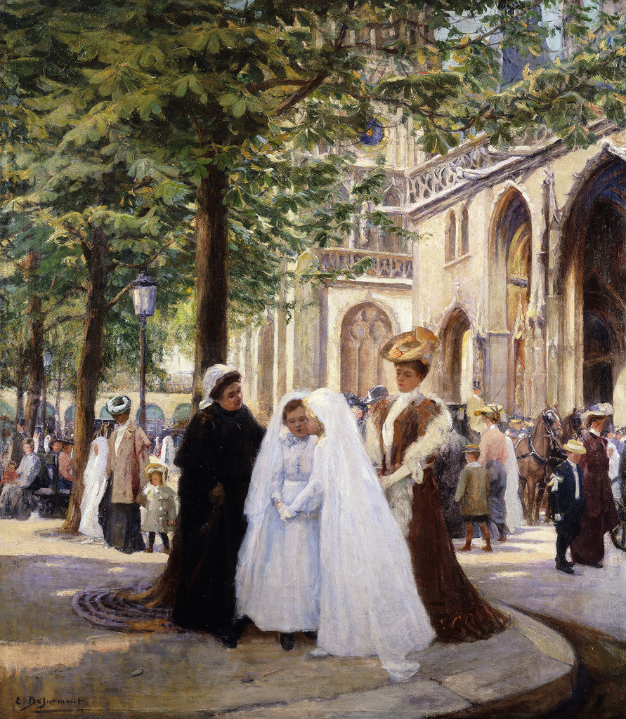 Detail of The First Communion by Ernest Desurmont