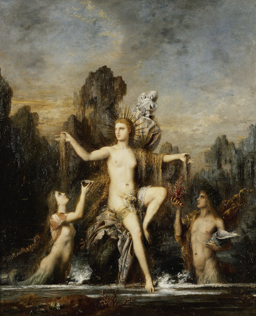 Detail of Venus Rising from the Sea by Gustave Moreau