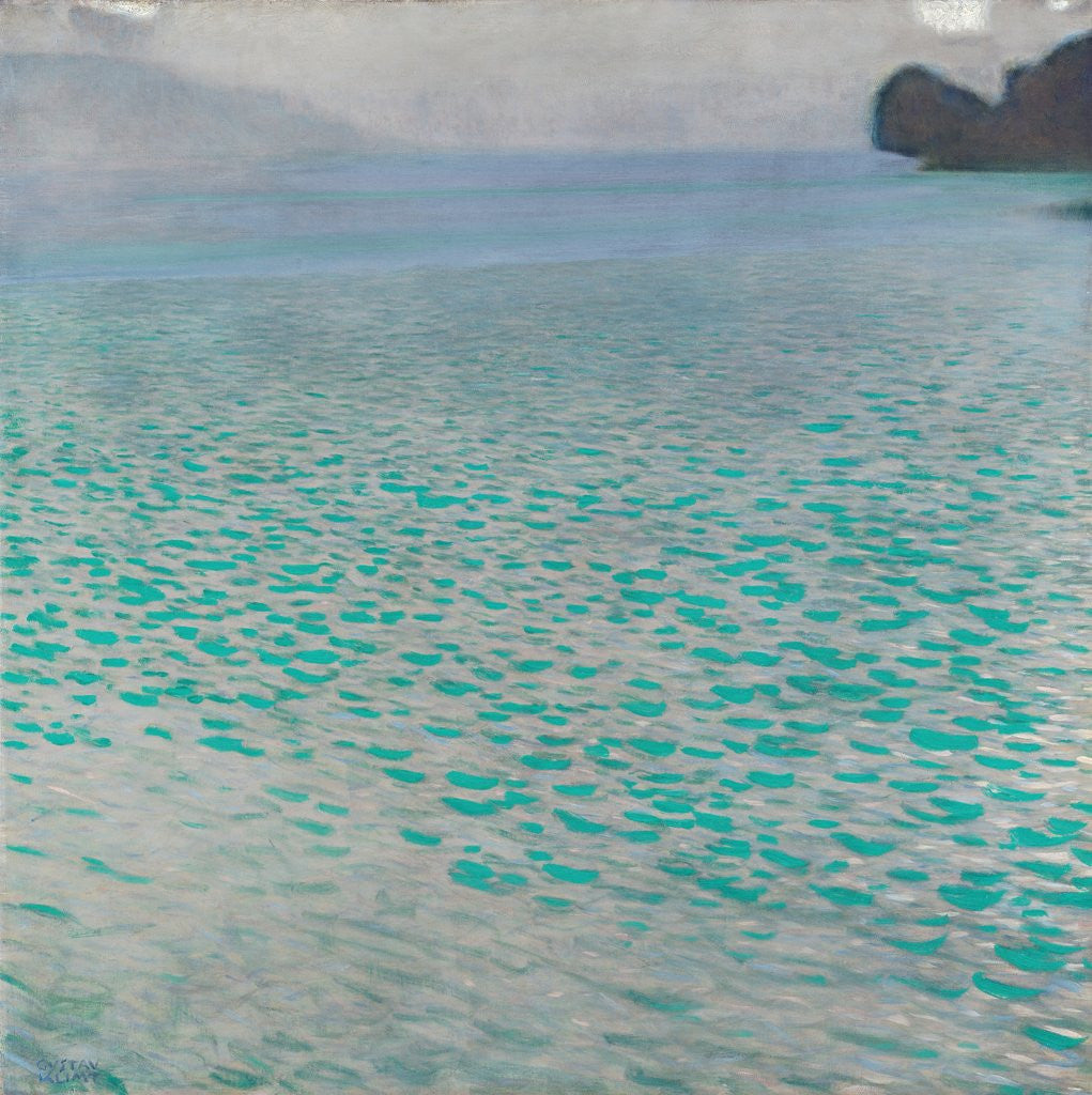 Detail of Attersee by Gustav Klimt