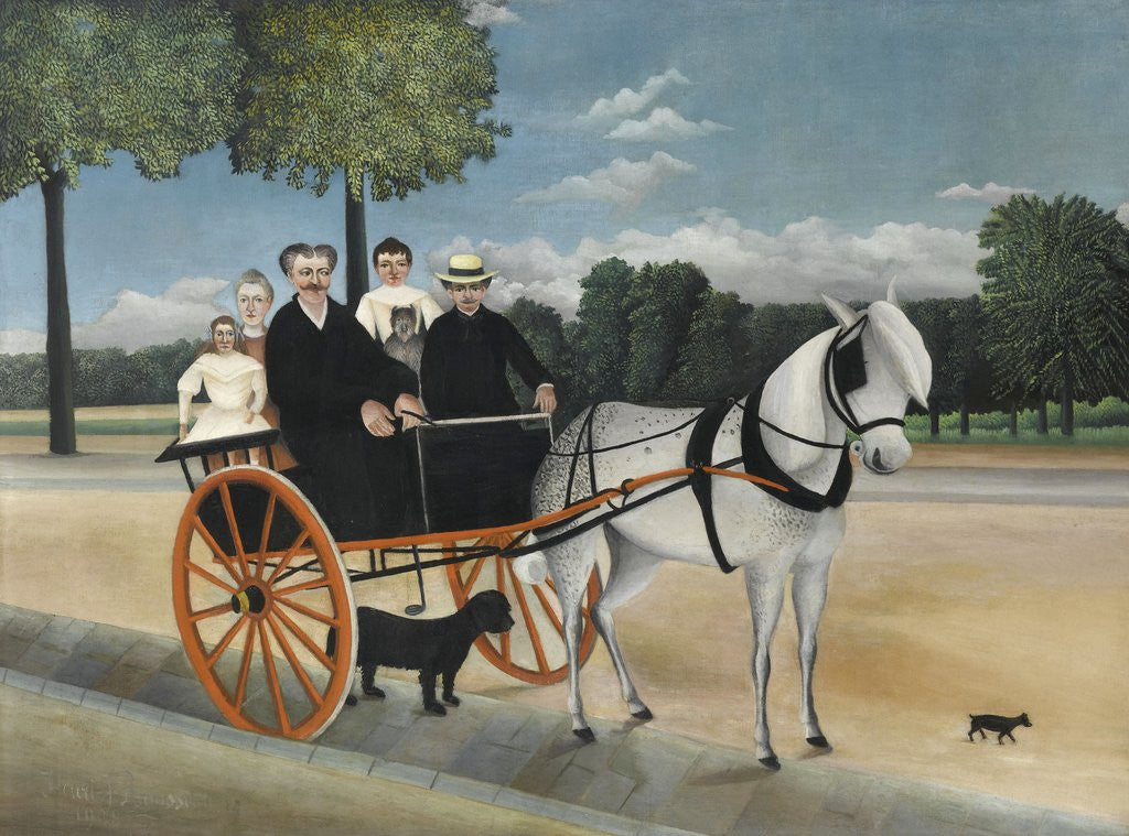 Detail of La Carriole du père Junier (Father Junier's Sleigh) by Henri Rousseau