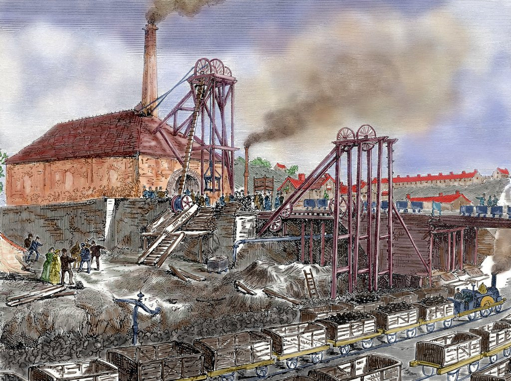 Detail of Industrial Revolution. England. Mining by Corbis