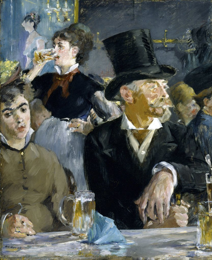 Detail of At the Café by Édouard Manet