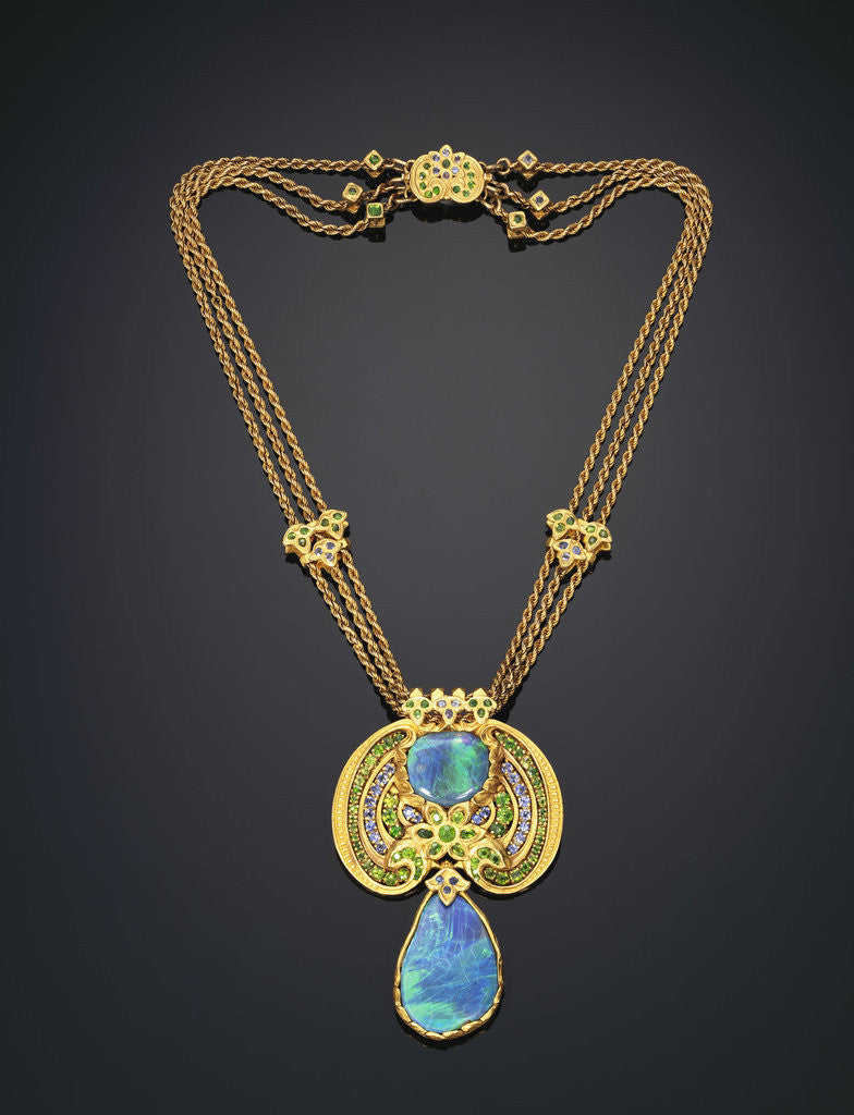 JADE AND GOLD NECKLACE, LOUIS COMFORT TIFFANY, TIFFANY CO. by Tiffany & Co.  on artnet