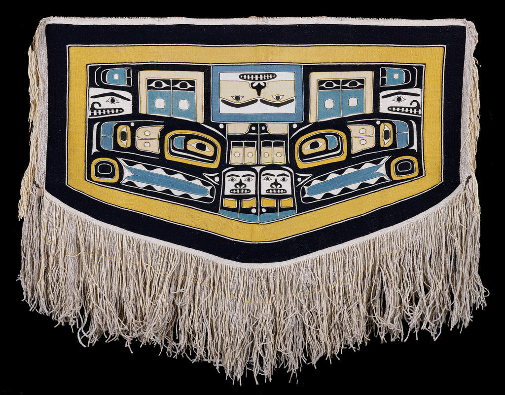 Detail of A Tlingit Chilkat ceremonial dance blanket by Corbis