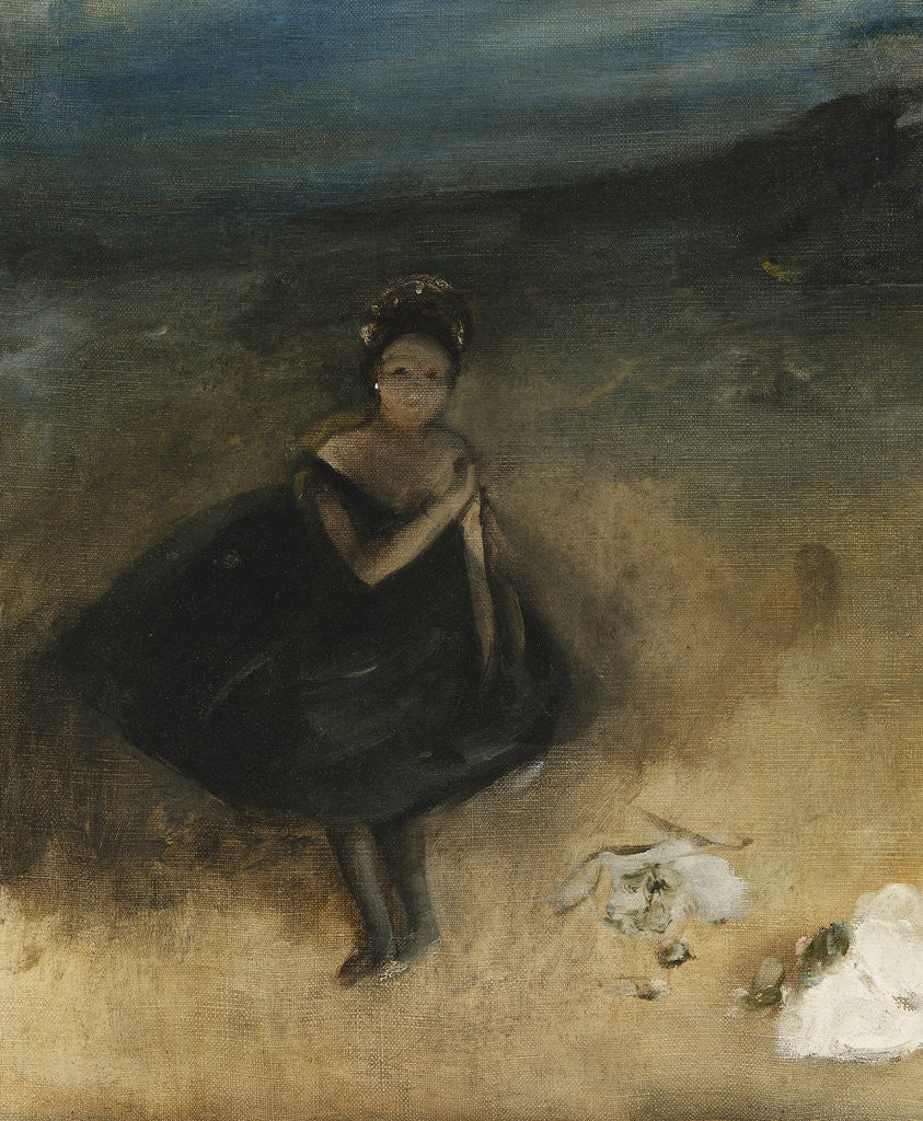 Detail of Dancer with a Bouquet by Edgar Degas