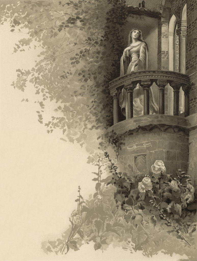 Detail of Book Illustration from Romeo and Juliet by William Shakespeare by Corbis