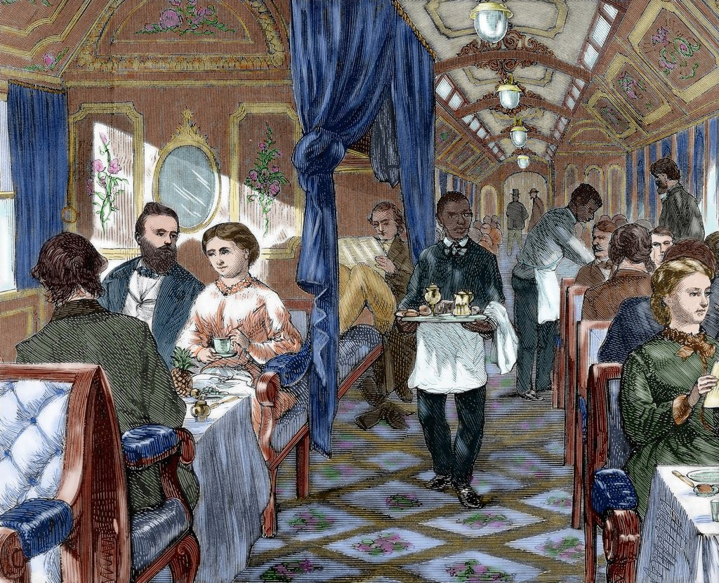 Detail of Union Pacific Company. First-class dining car. USA by Corbis