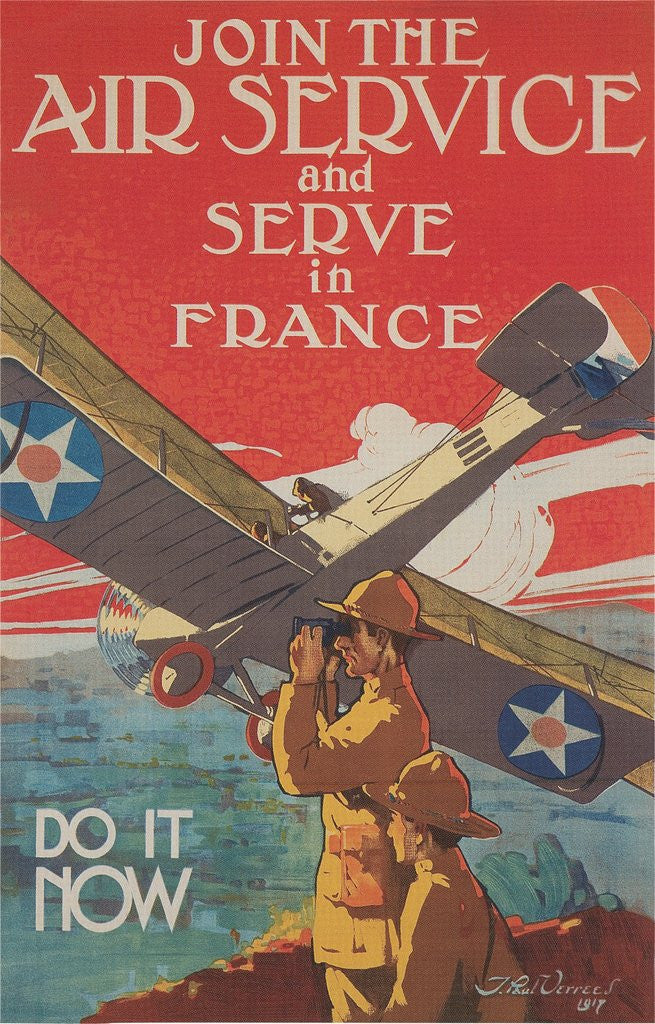 Detail of World War I RAF Recruitment Poster by Corbis