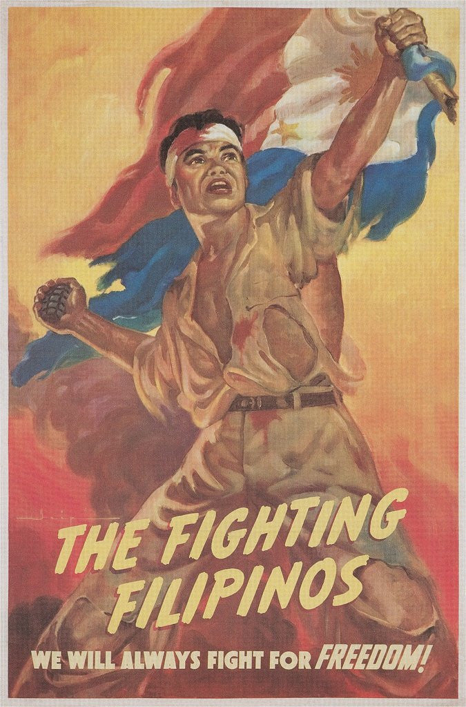 Detail of Filipino Freedom Fighter Poster by Corbis