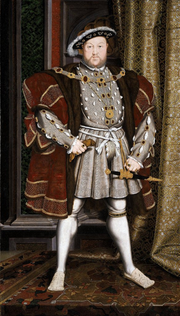 Detail of Full-Length Portrait of King Henry VIII by Hans Holbein The Younger