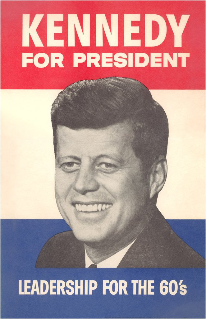 Detail of JFK Election Poster by Corbis