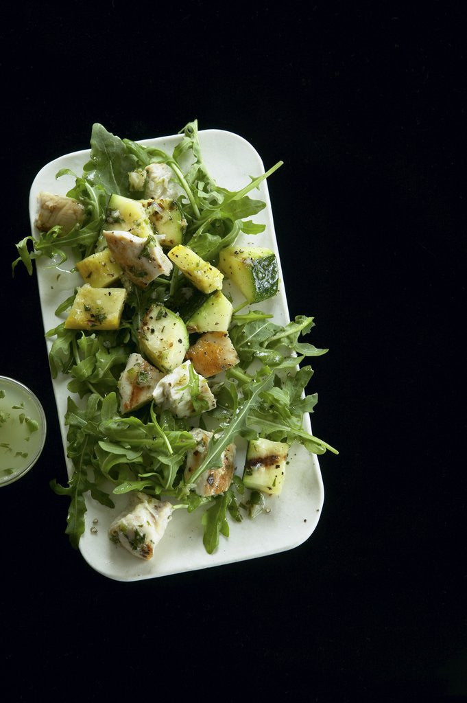 Detail of Chicken and squash salad by Corbis