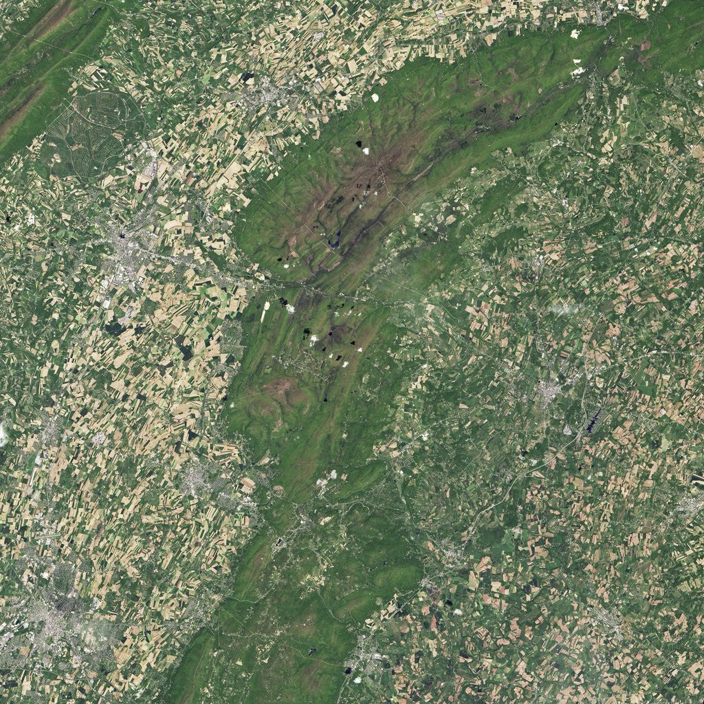 Detail of Satellite view of the Gettysburg Battlefield by Corbis