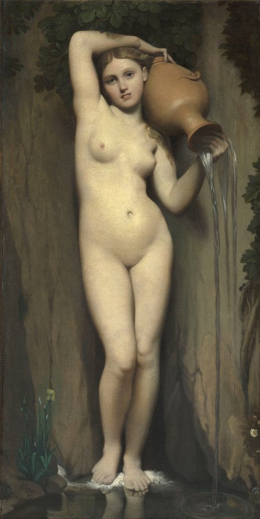 Detail of La Source (The Spring) by Jean-Auguste-Dominique Ingres