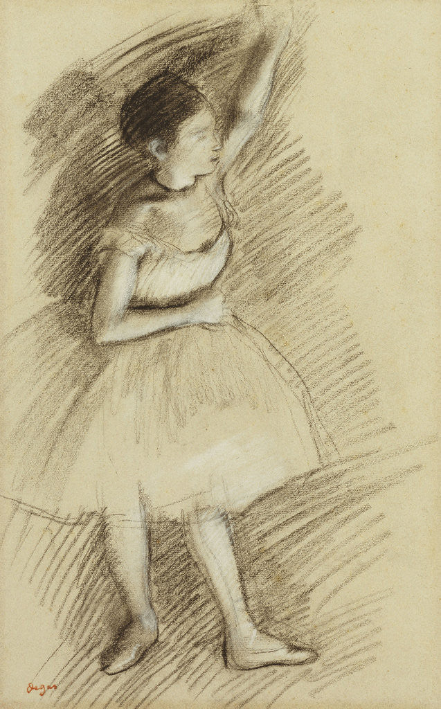 Detail of Study of a Dancer by Edgar Degas