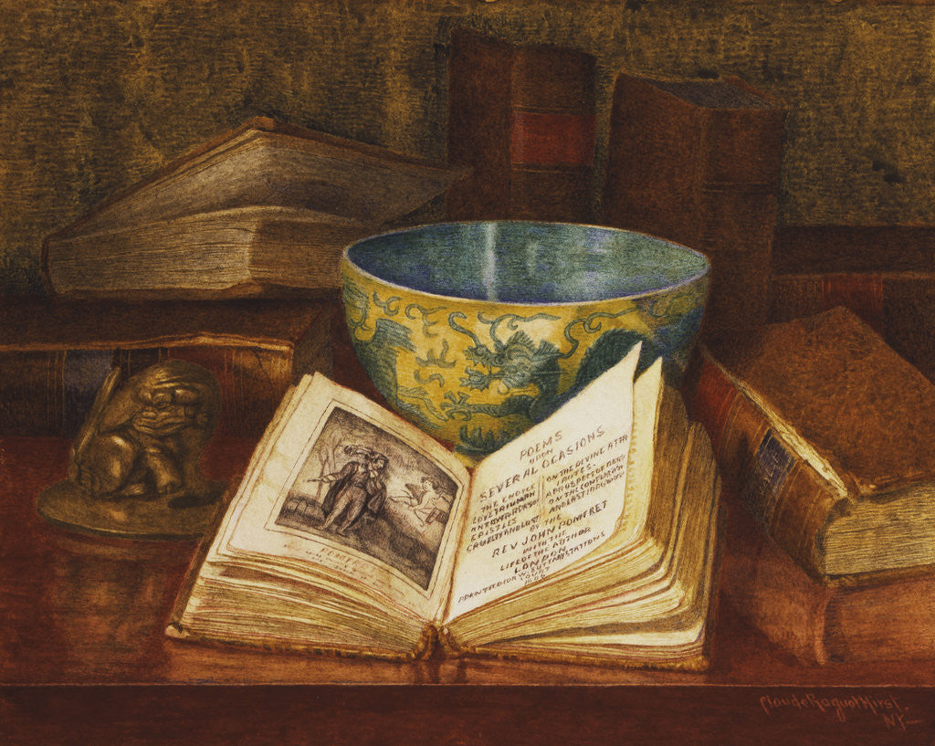 Detail of A Book of Poems by Claude Raguet Hirst