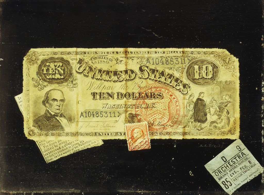 Detail of The Ten Dollar Bill by Nicholas Alden Brooks