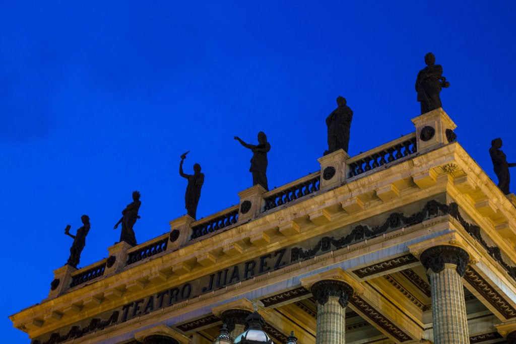 Detail of Teatro Juarez in the city of Guanajuato by Corbis