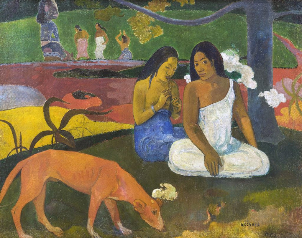 Detail of Arearea by Paul Gauguin