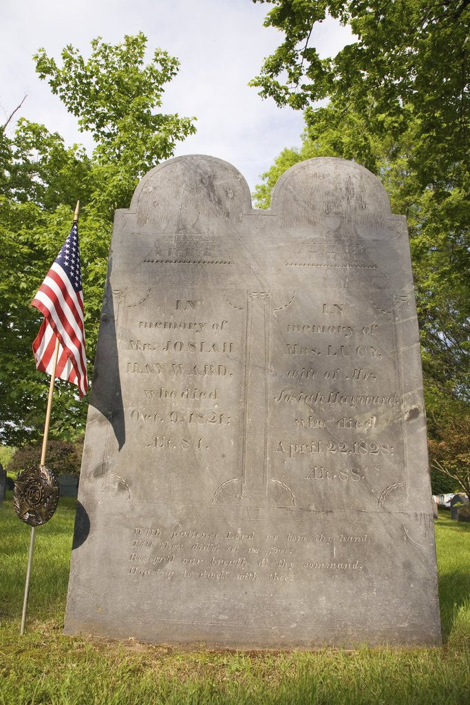 Detail of Revolutionary War Cemetery Plot, Boston, MA by Corbis