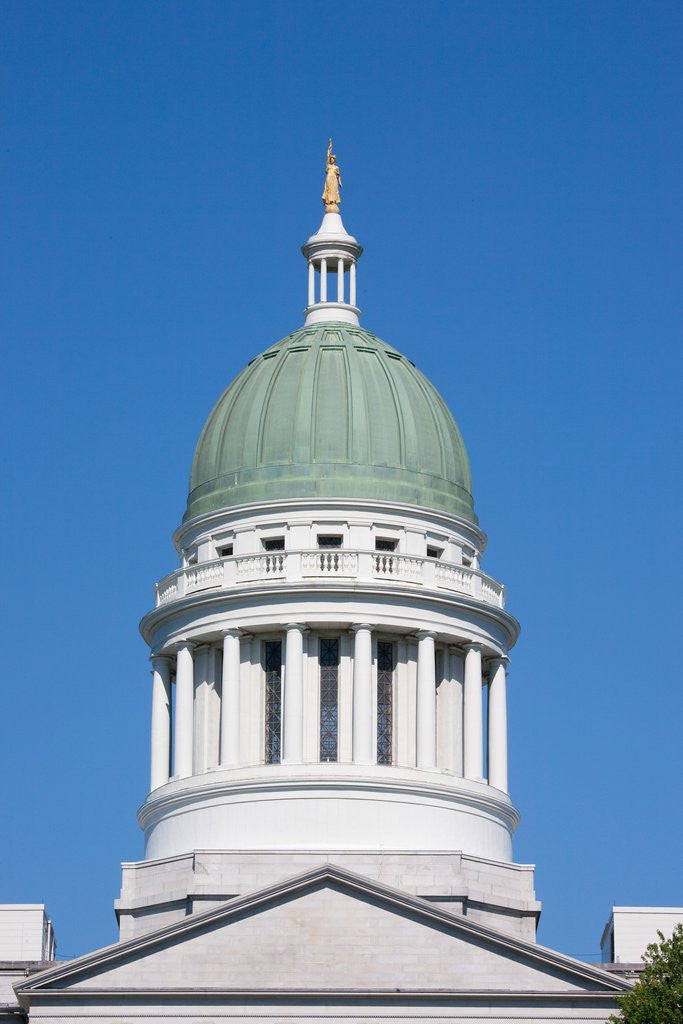 Detail of Maine State Capitol Building, Augusta Maine by Corbis