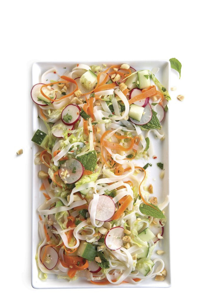 Detail of Rice noodle salad by Corbis