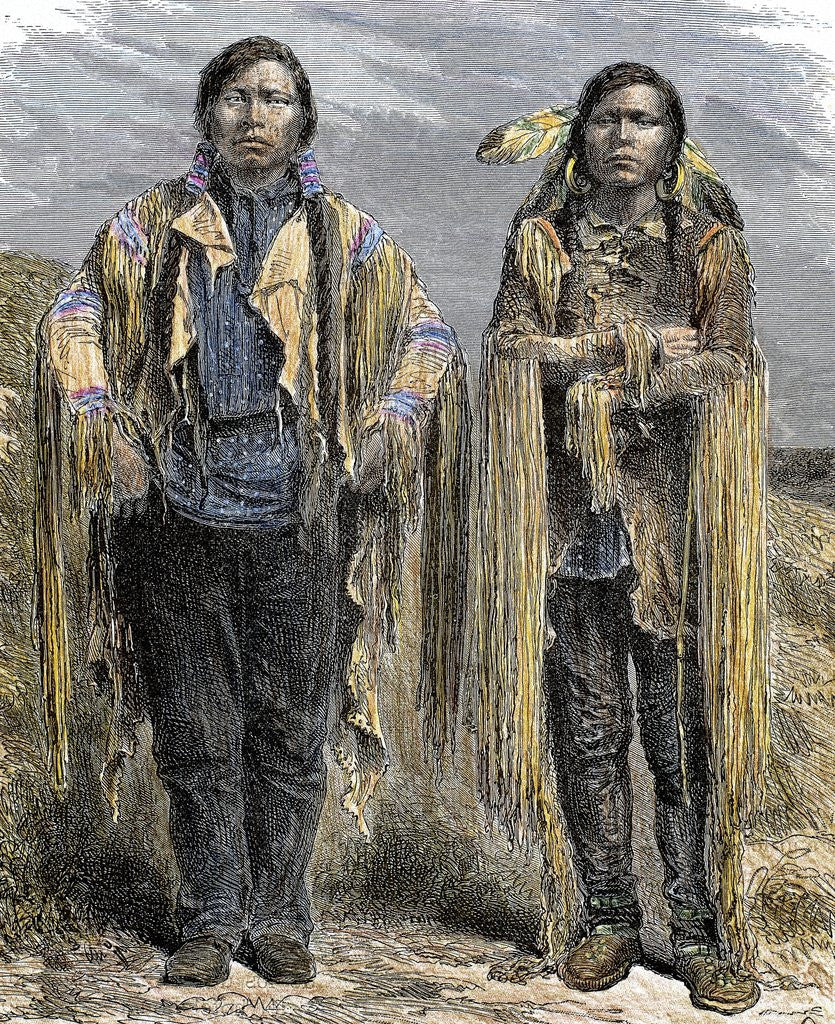 Detail of American Indians. Ute people. by Corbis