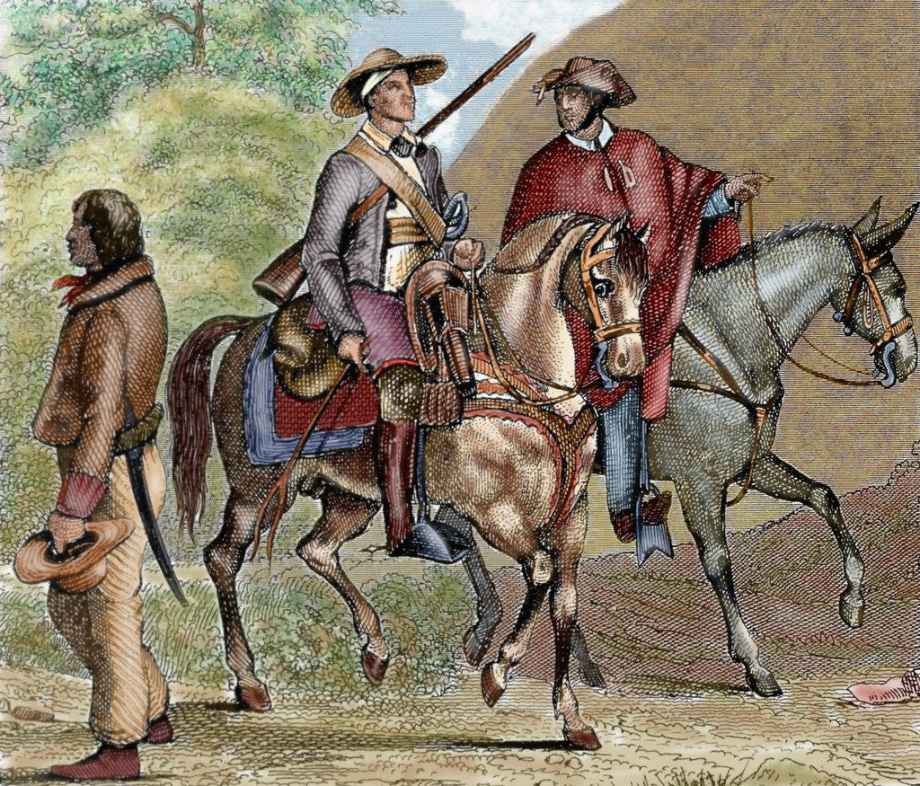 Detail of Argentina, Gauchos by Corbis