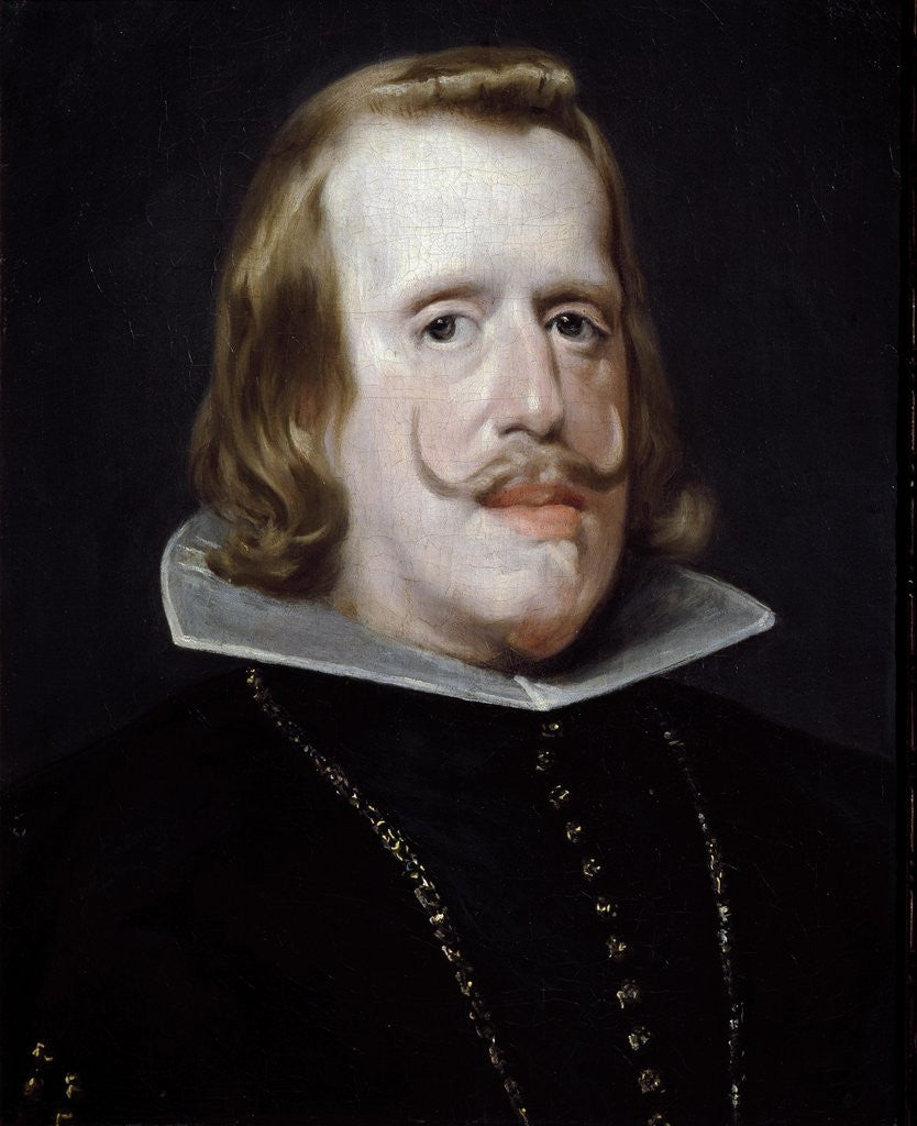 Detail of Philip IV by Diego Velazquez