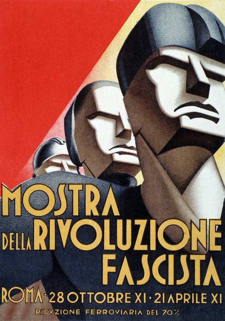 Detail of Exhibition of the Fascist Revolution, poster, 1933 by Corbis