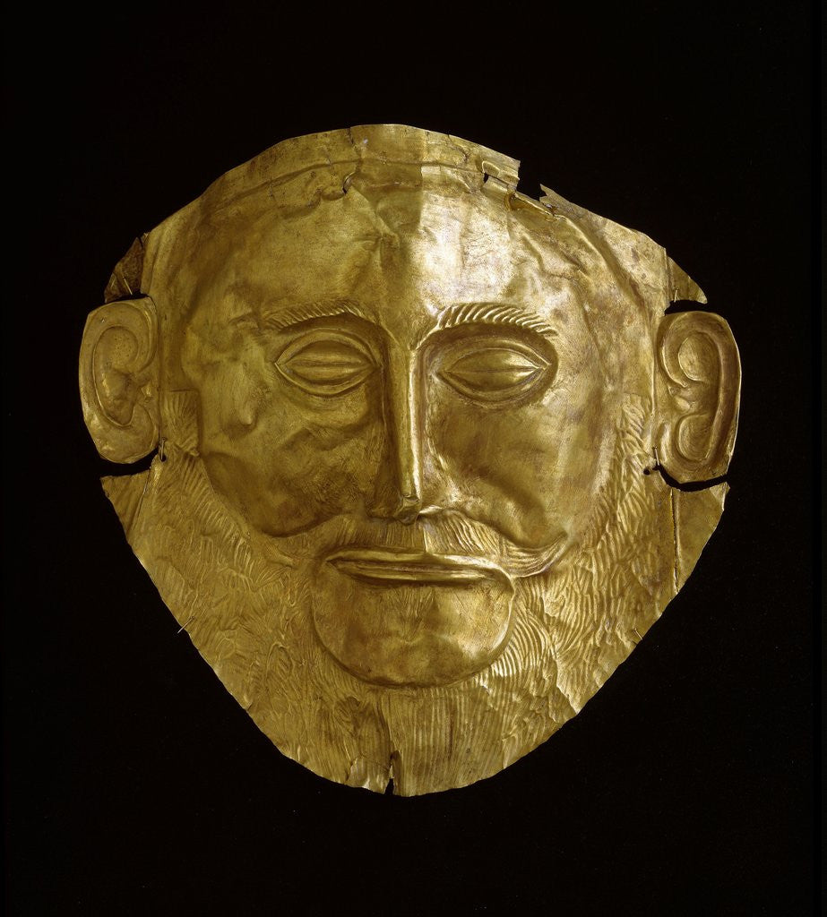 Detail of Funerary Mask of Agamemnon by Corbis