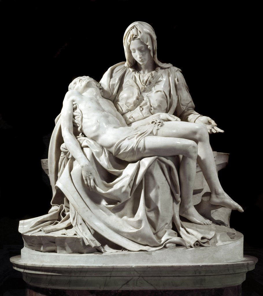 Detail of Pieta by Michelangelo Buonarroti