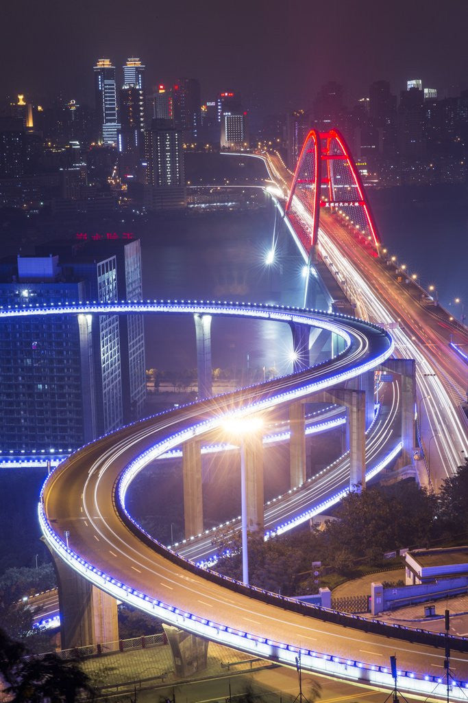 Detail of Caiyuanba Bridge, Chongqing, China by Corbis