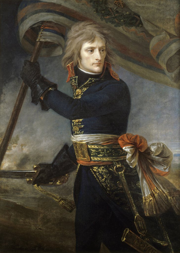 Detail of General Napoleon Bonaparte on the Bridge at Arcole by Antoine-Jean Gros