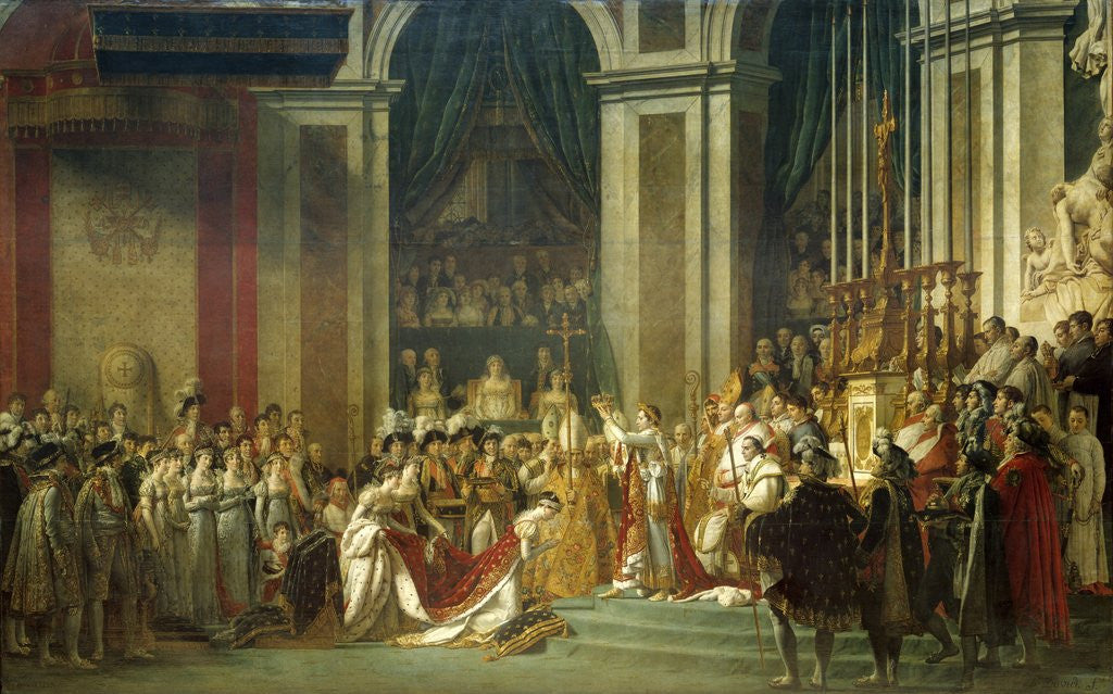 Detail of The Consecration of the Emperor Napoleon I by Jacques-Louis David