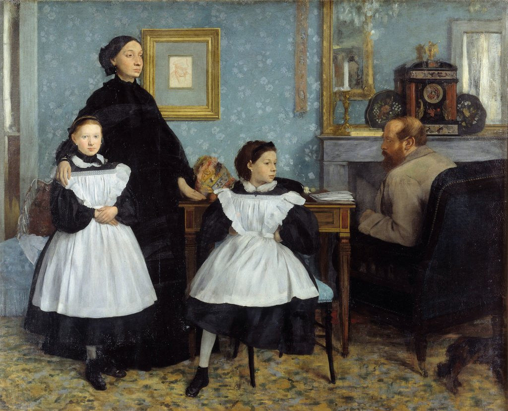 Detail of Portrait of the Bellelli Family by Edgar Degas