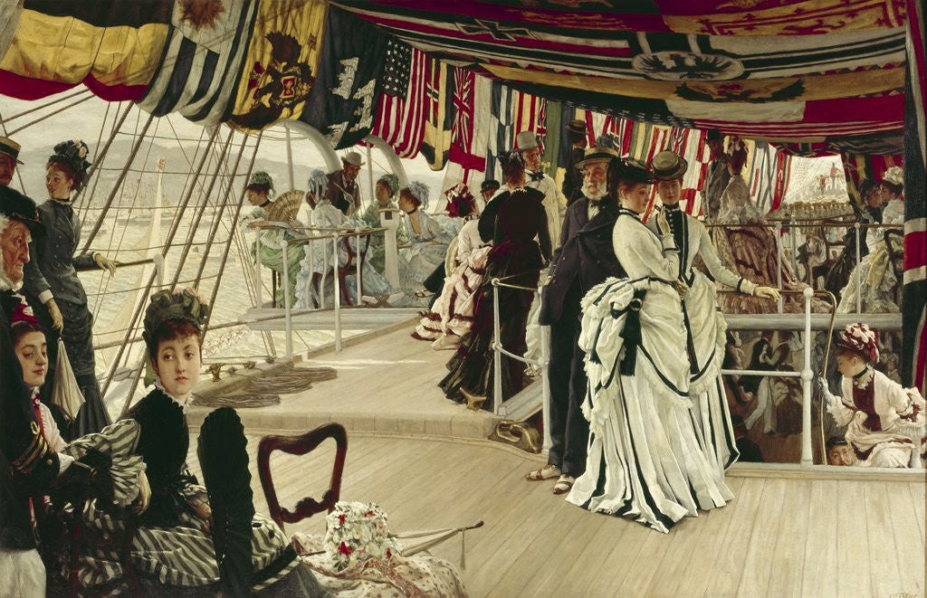 Detail of The Ball on Shipboard by James Jacques Tissot