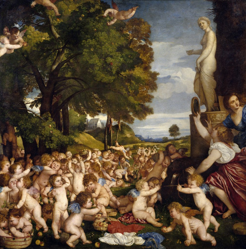 Detail of The Worship of Venus by Titian