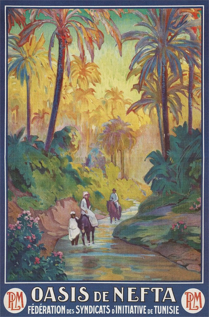 Detail of Nefta Oasis, Tunisia, Travel Poster by Corbis