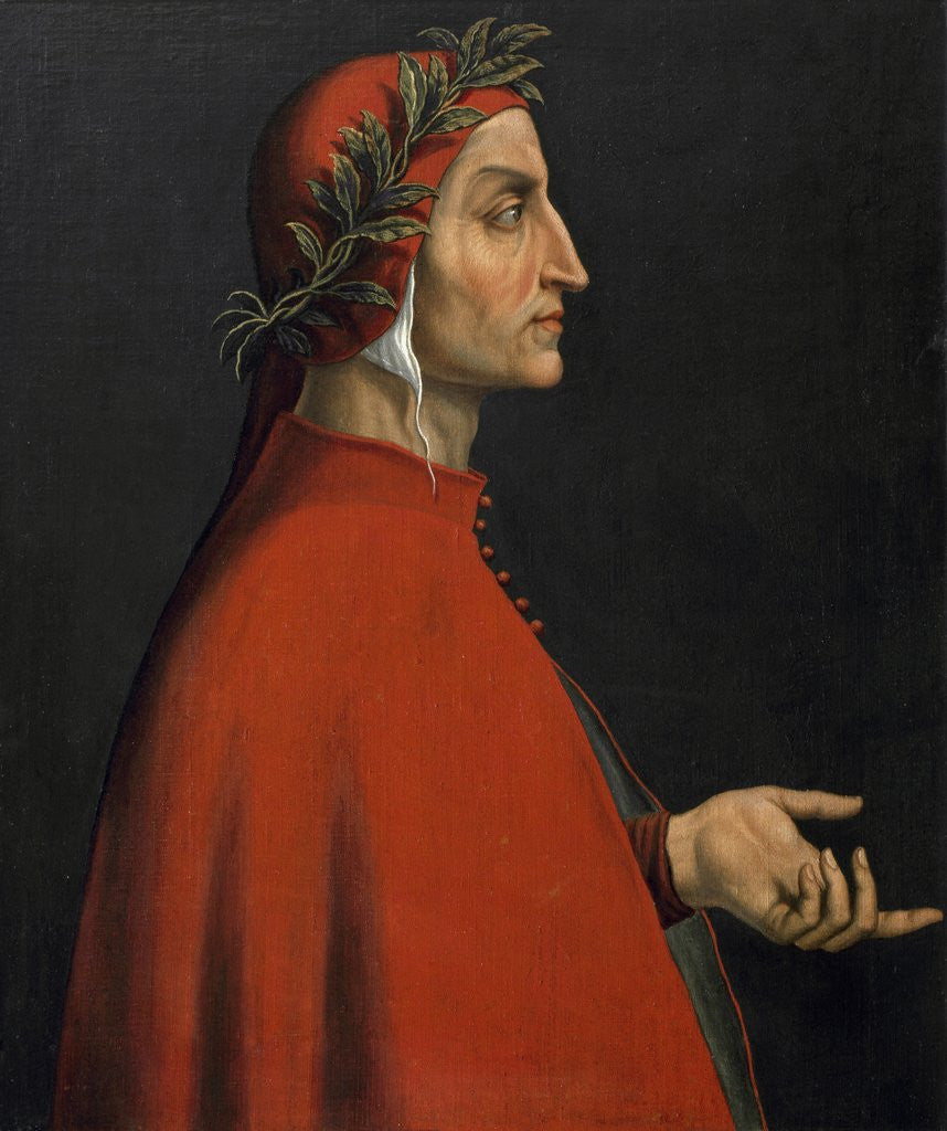 Detail of Portrait of Dante Alighieri by Corbis