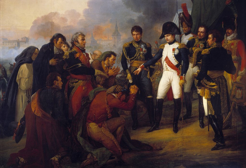 Detail of The Emperor Napoleon I Receiving a Mission of the City of Madrid by Antoine Charles Horace Vernet