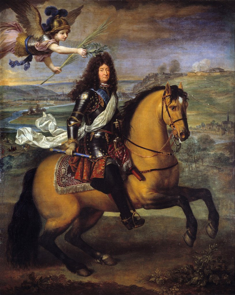 Detail of Equestrian Portrait of Louis XIV of France, by Pierre Mignard