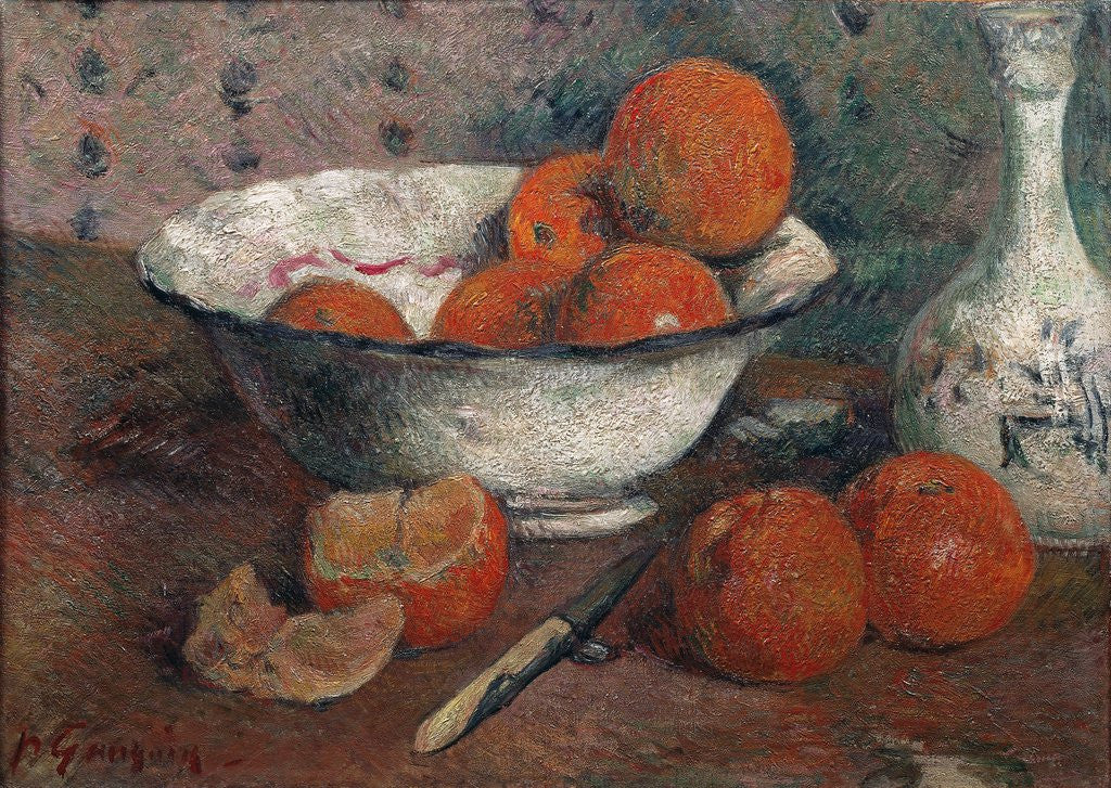 Detail of Still Life with Oranges by Paul Gauguin