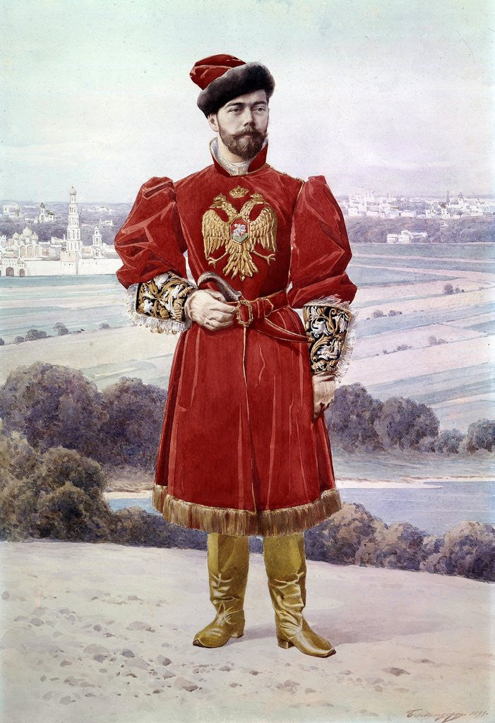 Detail of Portrait of the Tsar Nicolas II by Corbis