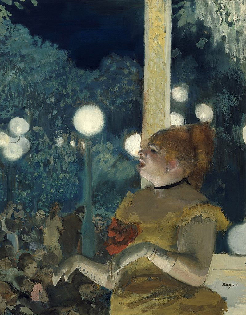 Detail of The Song of the Dog (of Emma Valladon) by Edgar Degas