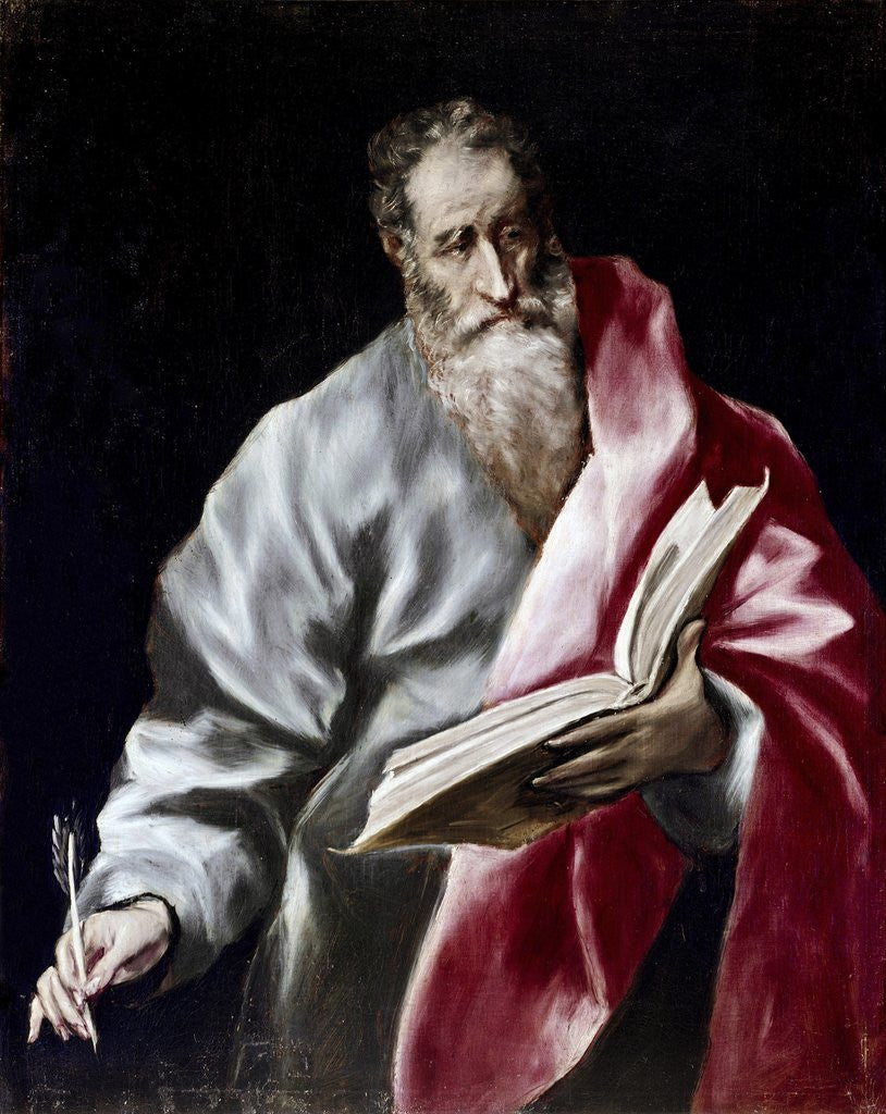 Detail of Apostle Saint Matthew by El Greco