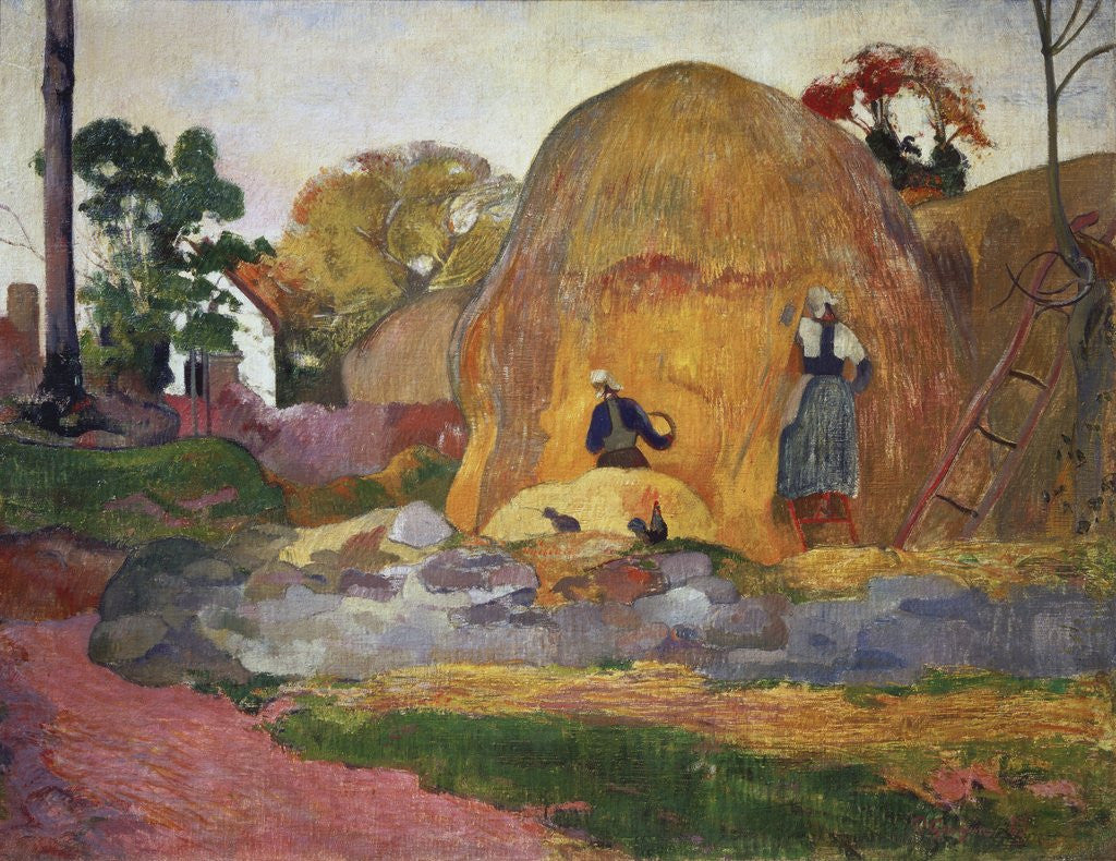 Detail of Yellow Haystacks, or Golden Harvest, 1889 by Paul Gauguin